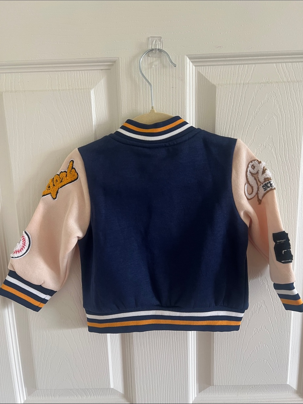 Kids Navy & Cream NY Varsity Jacket - Shein - Picture 2 of 5